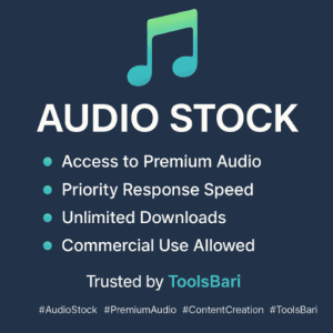 Audio Stock – Monthly Subscription for Royalty-Free Music & Sound Effects